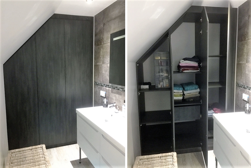 Du surmesure pour une salle de bain fonctionnelle.